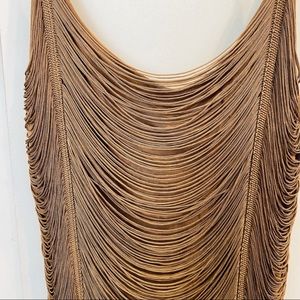 Gold Mini Flapper Dress